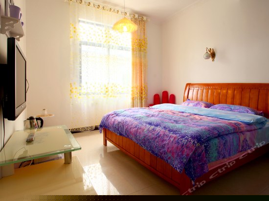 紫色情结大床房