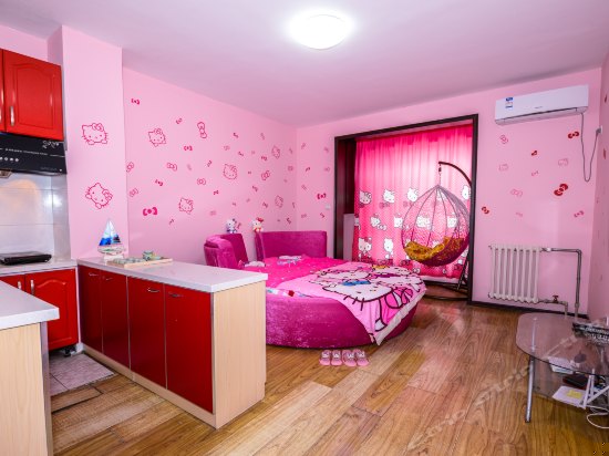 主题海景圆床房