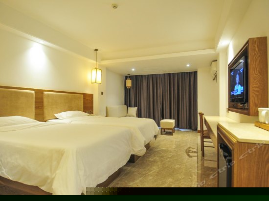 高级园景双床房