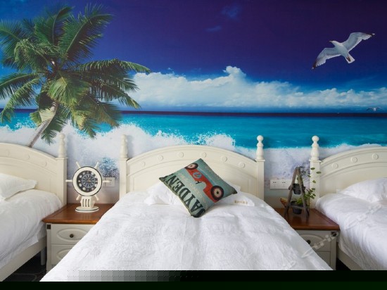 海之恋庭院三人房