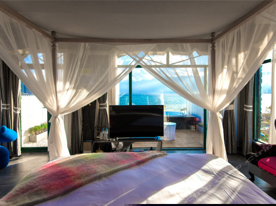 露台浴缸海景大床房