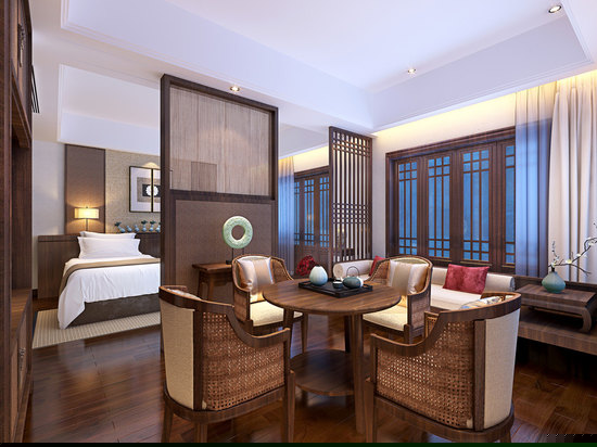 山景露台双床房