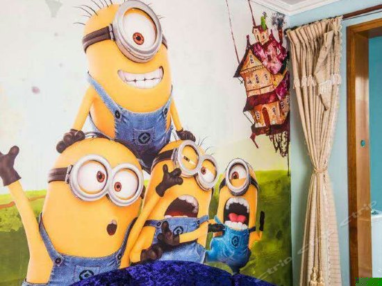 主题海景圆床房