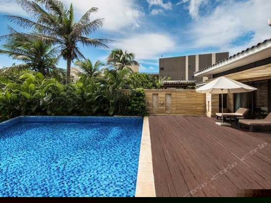 奢华园景泳池别墅双卧室