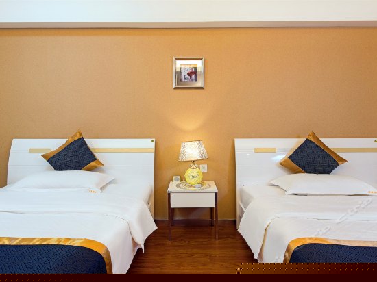 都市夜景双人床