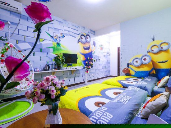 小黄人主题双床间