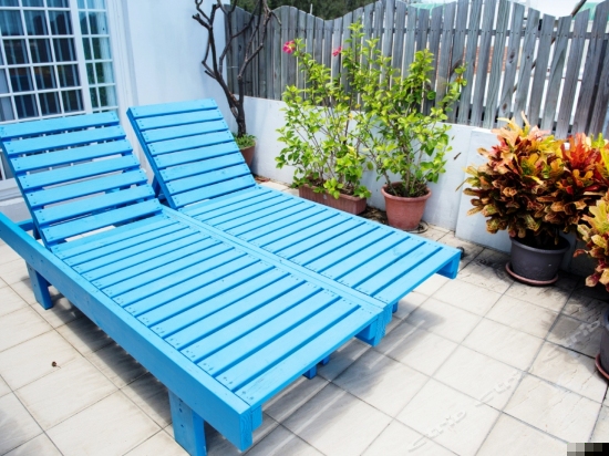 市景阳台双人房