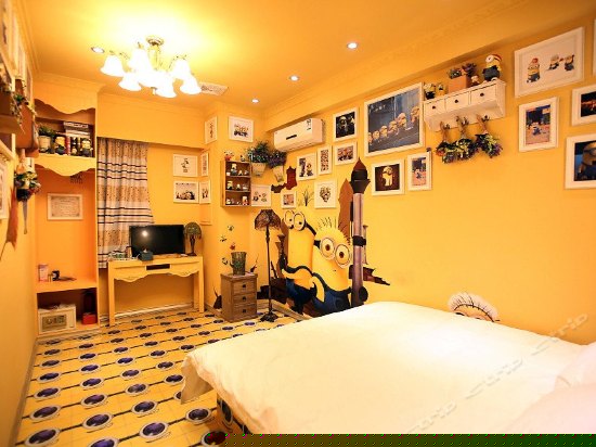 小黄人,动漫主题房(无窗)