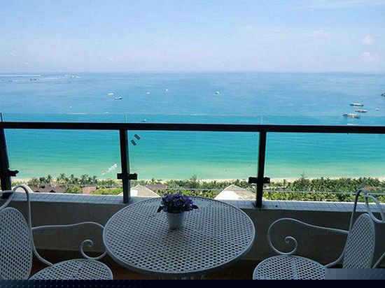 阳台海景圆床房