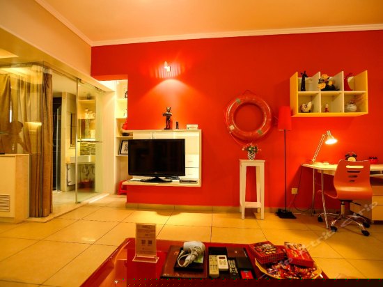 浪漫海景圆床房