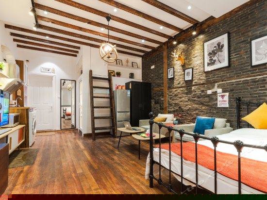 Loft复式庭院阳台双人间