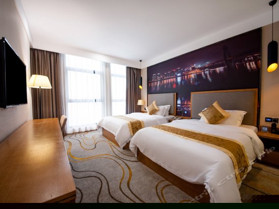 落地景观双床房