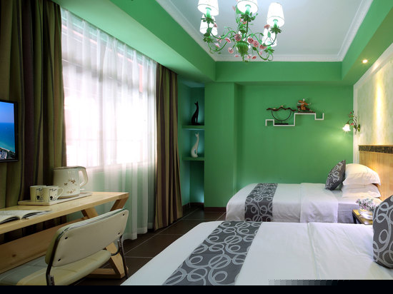 秘密的庭院双床房