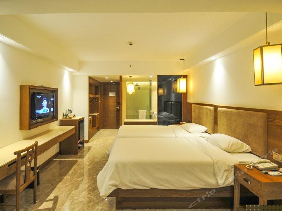 高级园景双床房