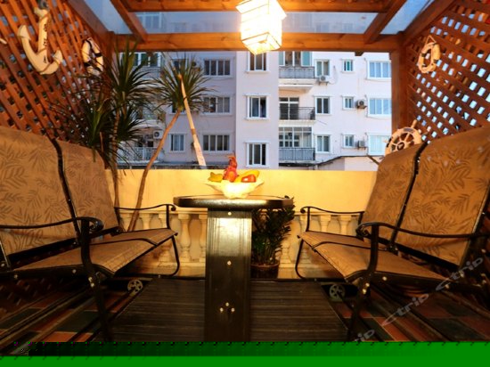 地中海阳台大床