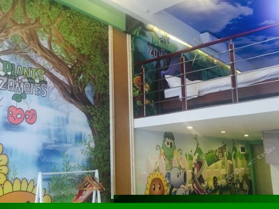 植物大战僵尸主题双床房