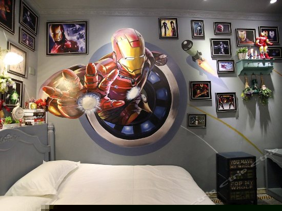 钢铁侠,电影主题房(无窗)