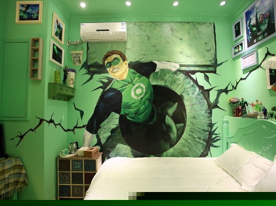 绿灯侠,电影主题房(无窗)