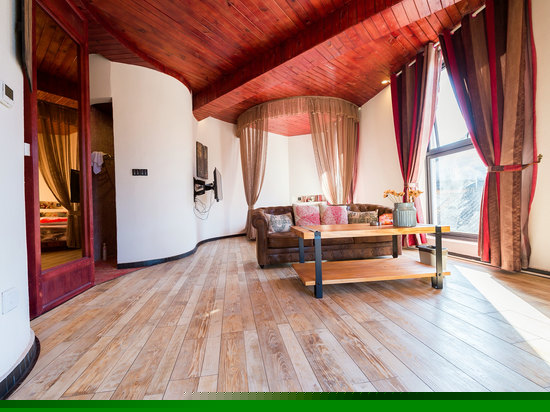 红色浪漫海景大床房