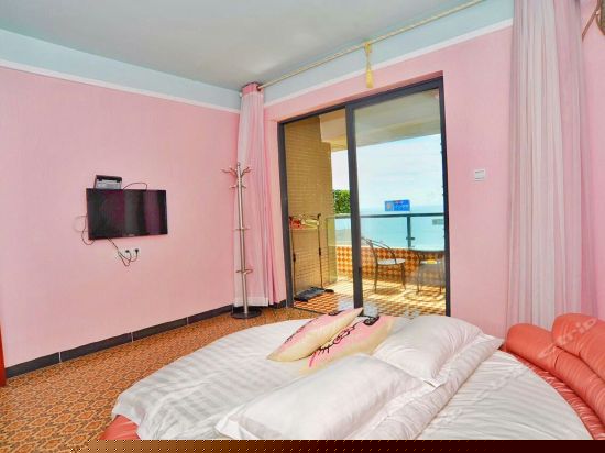 阳台海景圆床房