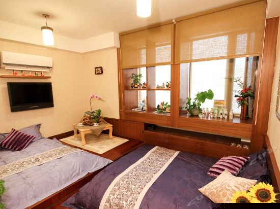 和风面纱四人套房