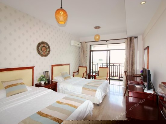 江景阳台双床房（带独立观澜沧江露台）