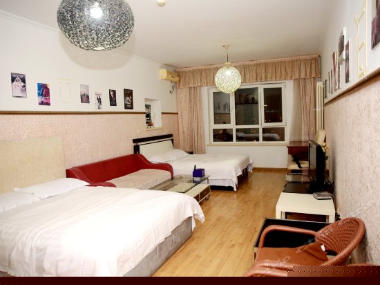 温馨四口家庭双床房