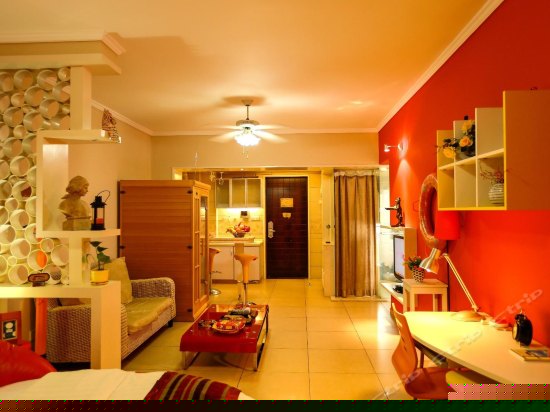 浪漫海景圆床房