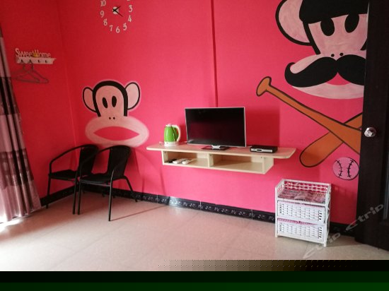 阳台彩绘园景亲子房