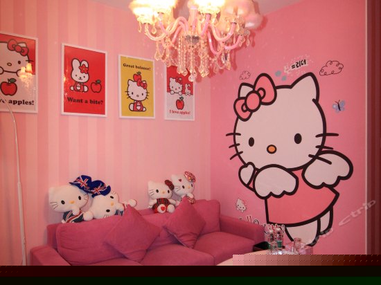 Hello Kitty主题大床房