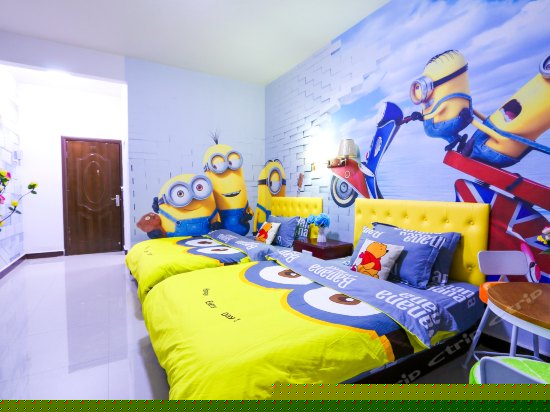 小黄人主题双床间