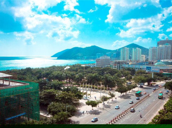 高层豪华正海景180度四室一厅套房803