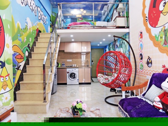 愤怒小鸟主题双床间