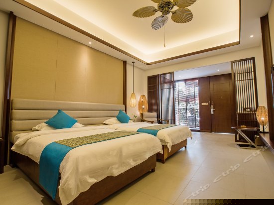 豪华庭院池畔双床房