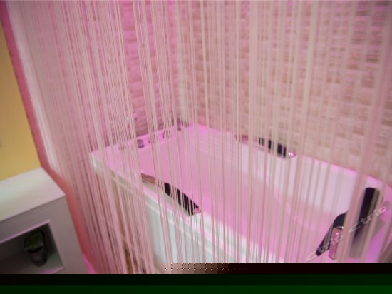 靓丽浴缸吊兰圆床房