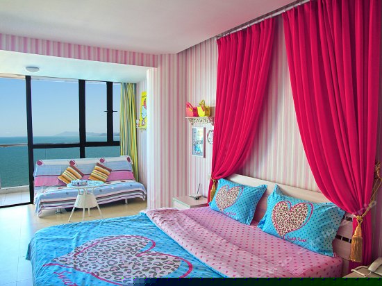 HelloKitty主题阳台正海景蜜月房