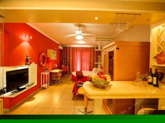 浪漫海景圆床房