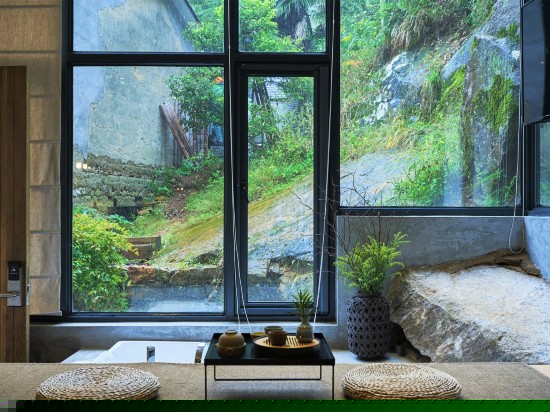 山院一苔绿景观大床