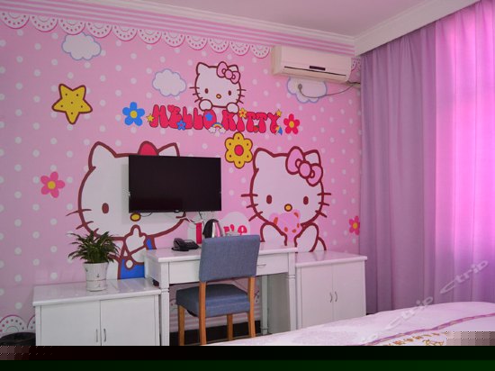 hello kitty主题大床房