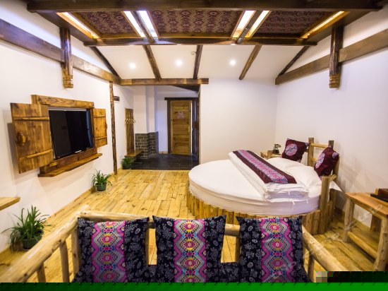 土家风情圆床房-天门山观景房