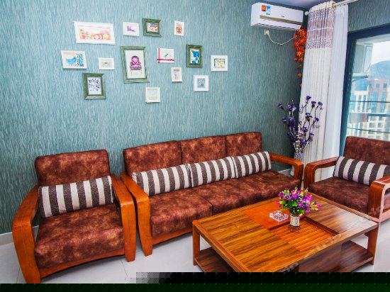 高层阳台海景两室两厅精装套房