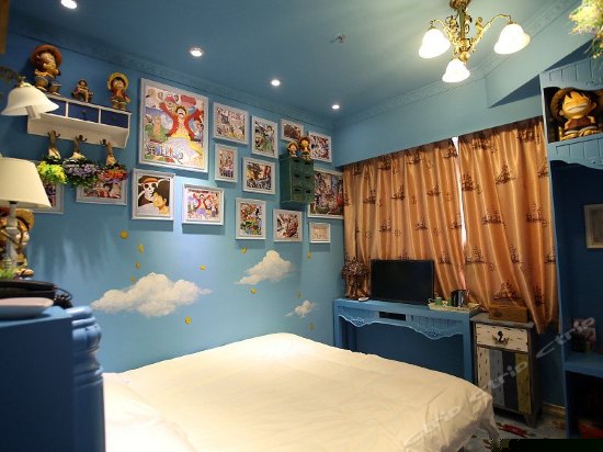 海贼王,动漫主题房(无窗)