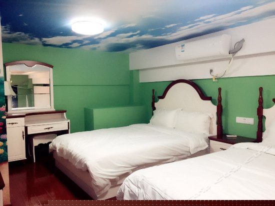 迪士尼公主主题双床间