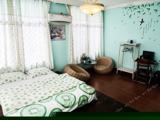 清新蜜月江景大床房