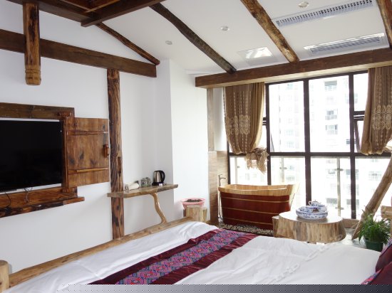 土家木桶大床房-澧水河畔观景房