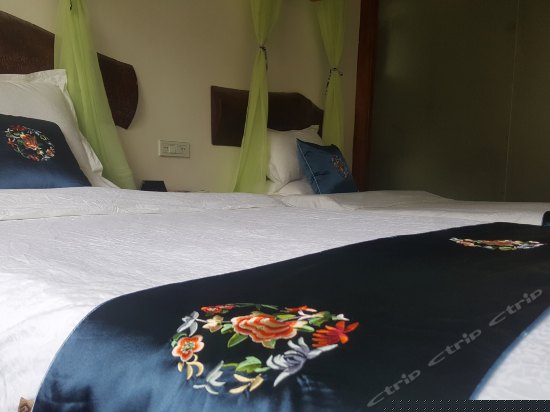 行歌坐月景观品茗双床间