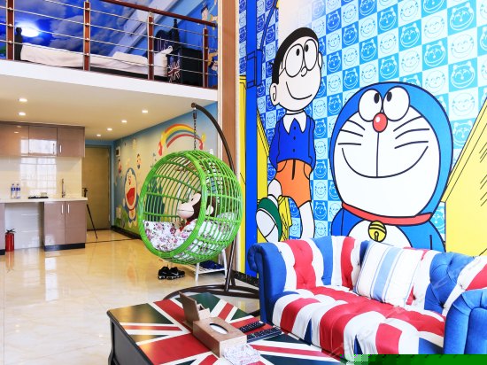 哆啦 a 梦Loft双床间