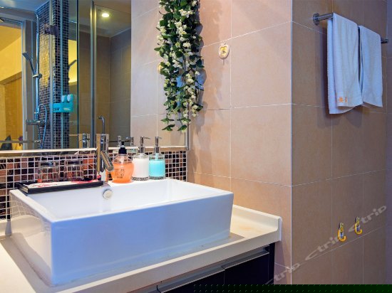 都市夜景双人床