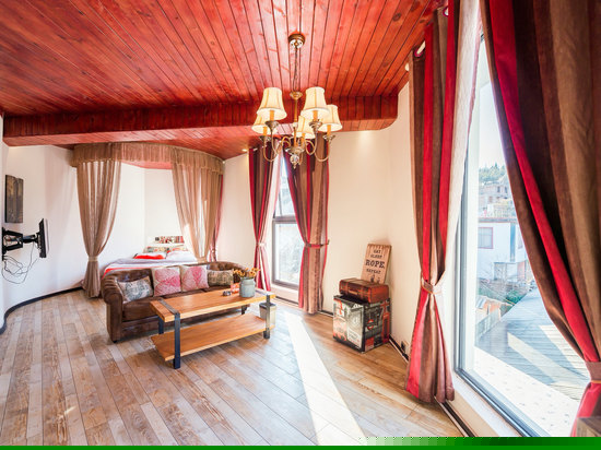 红色浪漫海景大床房