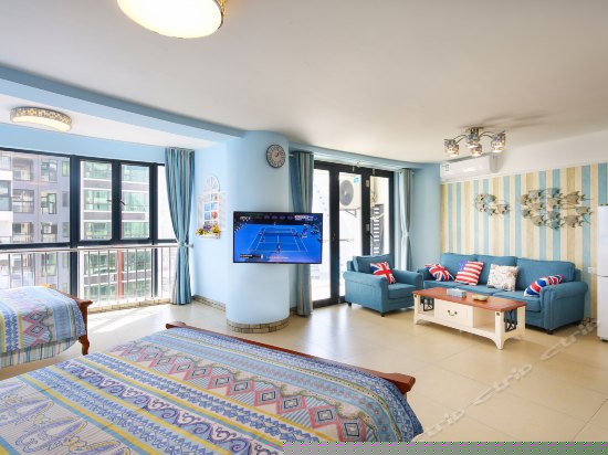 豪华海景家庭双床房